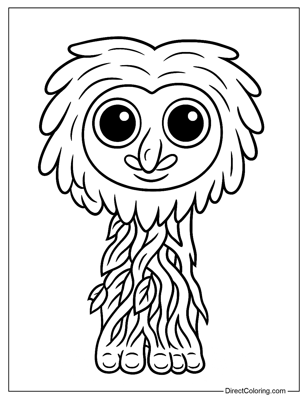Sprunki Italian Brainrot Brr Brr Patapim Coloring Page
